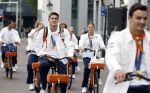 Den Haag 13 augustus 2024
De Olympische sporters die een medaille gehaald hebben worden ontvangen door premier Dick Schoof .