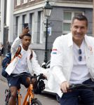 Den Haag 13 augustus 2024
De Olympische sporters die een medaille gehaald hebben worden ontvangen door premier Dick Schoof .