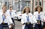 Den Haag 13 augustus 2024
De Olympische sporters die een medaille gehaald hebben worden ontvangen door premier Dick Schoof .
