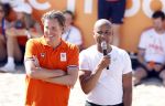 Scheveningen 12 augustus 2024
Aankomst olympische sporters in scheveningen . Humberto Tan presenteert het programma.