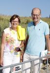 Scheveningen 27 augustus 2024
Afscheids feestje van Mark Rutte bij strandtent Culpepper. Joop Atsma met vrouw