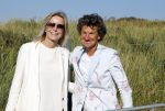 Scheveningen 27 augustus 2024
Afscheids feestje van Mark Rutte bij strandtent Culpepper. Kasja Ollongren met partner Irene v d Brekel