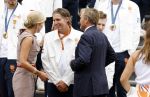 Den Haag 13 augustus 2024
Alle medaillewinnaars bij de olympische spelen op bezoek bij Koning Willem Alexander en Koningin Maxima op huis ten Bosch . oa aanwezig Femke Bol Sifan hassan Harrie Lavreysen Sharon v Rouwendaal Worthy de Jong Marit Bouwmeester Roy v d Berg de Hockey heren de hockey dames en alle roeiers. Pieter vd Hoogenband