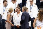 Den Haag 13 augustus 2024
Alle medaillewinnaars bij de olympische spelen op bezoek bij Koning Willem Alexander en Koningin Maxima op huis ten Bosch . oa aanwezig Femke Bol Sifan hassan Harrie Lavreysen Sharon v Rouwendaal Worthy de Jong Marit Bouwmeester Roy v d Berg de Hockey heren de hockey dames en alle roeiers. Pieter vd Hoogenband