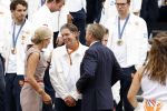 Den Haag 13 augustus 2024
Alle medaillewinnaars bij de olympische spelen op bezoek bij Koning Willem Alexander en Koningin Maxima op huis ten Bosch . oa aanwezig Femke Bol Sifan hassan Harrie Lavreysen Sharon v Rouwendaal Worthy de Jong Marit Bouwmeester Roy v d Berg de Hockey heren de hockey dames en alle roeiers. Pieter vd Hoogenband
