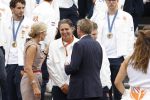 Den Haag 13 augustus 2024
Alle medaillewinnaars bij de olympische spelen op bezoek bij Koning Willem Alexander en Koningin Maxima op huis ten Bosch . oa aanwezig Femke Bol Sifan hassan Harrie Lavreysen Sharon v Rouwendaal Worthy de Jong Marit Bouwmeester Roy v d Berg de Hockey heren de hockey dames en alle roeiers. Pieter vd Hoogenband