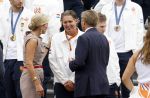 Den Haag 13 augustus 2024
Alle medaillewinnaars bij de olympische spelen op bezoek bij Koning Willem Alexander en Koningin Maxima op huis ten Bosch . oa aanwezig Femke Bol Sifan hassan Harrie Lavreysen Sharon v Rouwendaal Worthy de Jong Marit Bouwmeester Roy v d Berg de Hockey heren de hockey dames en alle roeiers. Pieter vd Hoogenband