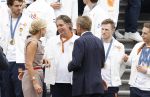 Den Haag 13 augustus 2024
Alle medaillewinnaars bij de olympische spelen op bezoek bij Koning Willem Alexander en Koningin Maxima op huis ten Bosch . oa aanwezig Femke Bol Sifan hassan Harrie Lavreysen Sharon v Rouwendaal Worthy de Jong Marit Bouwmeester Roy v d Berg de Hockey heren de hockey dames en alle roeiers. Pieter vd Hoogenband