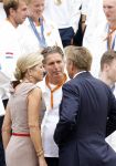 Den Haag 13 augustus 2024
Alle medaillewinnaars bij de olympische spelen op bezoek bij Koning Willem Alexander en Koningin Maxima op huis ten Bosch . oa aanwezig Femke Bol Sifan hassan Harrie Lavreysen Sharon v Rouwendaal Worthy de Jong Marit Bouwmeester Roy v d Berg de Hockey heren de hockey dames en alle roeiers. Pieter vd Hoogenband