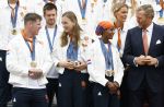 Den Haag 13 augustus 2024
Alle medaillewinnaars bij de olympische spelen op bezoek bij Koning Willem Alexander en Koningin Maxima op huis ten Bosch . oa aanwezig Femke Bol Sifan hassan Harrie Lavreysen Sharon v Rouwendaal Worthy de Jong Marit Bouwmeester Roy v d Berg de Hockey heren de hockey dames en alle roeiers.