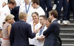Den Haag 13 augustus 2024
Alle medaillewinnaars bij de olympische spelen op bezoek bij Koning Willem Alexander en Koningin Maxima op huis ten Bosch . oa aanwezig Femke Bol Sifan hassan Harrie Lavreysen Sharon v Rouwendaal Worthy de Jong Marit Bouwmeester Roy v d Berg de Hockey heren de hockey dames en alle roeiers.