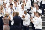Den Haag 13 augustus 2024
Alle medaillewinnaars bij de olympische spelen op bezoek bij Koning Willem Alexander en Koningin Maxima op huis ten Bosch . oa aanwezig Femke Bol Sifan hassan Harrie Lavreysen Sharon v Rouwendaal Worthy de Jong Marit Bouwmeester Roy v d Berg de Hockey heren de hockey dames en alle roeiers.