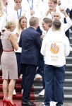 Den Haag 13 augustus 2024
Alle medaillewinnaars bij de olympische spelen op bezoek bij Koning Willem Alexander en Koningin Maxima op huis ten Bosch . oa aanwezig Femke Bol Sifan hassan Harrie Lavreysen Sharon v Rouwendaal Worthy de Jong Marit Bouwmeester Roy v d Berg de Hockey heren de hockey dames en alle roeiers.. Pieter v d Hoogenband