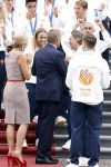 Den Haag 13 augustus 2024
Alle medaillewinnaars bij de olympische spelen op bezoek bij Koning Willem Alexander en Koningin Maxima op huis ten Bosch . oa aanwezig Femke Bol Sifan hassan Harrie Lavreysen Sharon v Rouwendaal Worthy de Jong Marit Bouwmeester Roy v d Berg de Hockey heren de hockey dames en alle roeiers.. Pieter v d Hoogenband