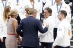 Den Haag 13 augustus 2024
Alle medaillewinnaars bij de olympische spelen op bezoek bij Koning Willem Alexander en Koningin Maxima op huis ten Bosch . oa aanwezig Femke Bol Sifan hassan Harrie Lavreysen Sharon v Rouwendaal Worthy de Jong Marit Bouwmeester Roy v d Berg de Hockey heren de hockey dames en alle roeiers.. Pieter v d Hoogenband