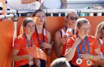 Scheveningen 12 augustus 2024
Aankomst olympische sporters in scheveningen . Humberto Tan presenteert het programma. Femke Bol en Lieke Klaver