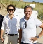 Scheveningen 27 augustus 2024
Afscheids feestje van Mark Rutte bij strandtent Culpepper. Mark Harbers en Jesse Klaver