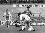 Amsterdam, 6 Maart 1983
AJAX-PSV, eindstand 3-3 Seizoen 1982/1983
Mart v Duren scoort 0-1
Foto Peter Smulders BV