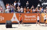 Scheveningen 12 augustus 2024
Aankomst olympische sporters in scheveningen . Humberto Tan presenteert het programma. Michael v d Vleuten