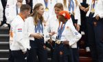 Den Haag 13 augustus 2024
Alle medaillewinnaars bij de olympische spelen op bezoek bij Koning Willem Alexander en Koningin Maxima op huis ten Bosch . oa aanwezig Femke Bol Sifan hassan Harrie Lavreysen Sharon v Rouwendaal Worthy de Jong Marit Bouwmeester Roy v d Berg de Hockey heren de hockey dames en alle roeiers.