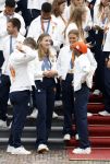 Den Haag 13 augustus 2024
Alle medaillewinnaars bij de olympische spelen op bezoek bij Koning Willem Alexander en Koningin Maxima op huis ten Bosch . oa aanwezig Femke Bol Sifan hassan Harrie Lavreysen Sharon v Rouwendaal Worthy de Jong Marit Bouwmeester Roy v d Berg de Hockey heren de hockey dames en alle roeiers.