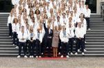Den Haag 13 augustus 2024
Alle medaillewinnaars bij de olympische spelen op bezoek bij Koning Willem Alexander en Koningin Maxima op huis ten Bosch . oa aanwezig Femke Bol Sifan hassan Harrie Lavreysen Sharon v Rouwendaal Worthy de Jong Marit Bouwmeester Roy v d Berg de Hockey heren de hockey dames en alle roeiers.