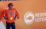 Scheveningen 12 augustus 2024
Aankomst olympische sporters in scheveningen . Humberto Tan presenteert het programma. Sifan Hassan