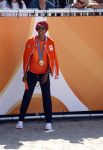 Scheveningen 12 augustus 2024
Aankomst olympische sporters in scheveningen . Humberto Tan presenteert het programma. Sifan Hassan