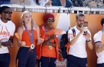 Scheveningen 12 augustus 2024
Aankomst olympische sporters in scheveningen . Humberto Tan presenteert het programma. Sifan Hassan