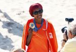 Scheveningen 12 augustus 2024
Aankomst olympische sporters in scheveningen . Humberto Tan presenteert het programma. Sifan Hassan