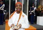 Den Haag 13 augustus 2024
De Olympische sporters die een medaille gehaald hebben worden ontvangen door premier Dick Schoof . Sifan hassan