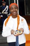 Den Haag 13 augustus 2024
De Olympische sporters die een medaille gehaald hebben worden ontvangen door premier Dick Schoof . Sifan hassan
