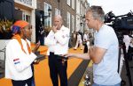 Den Haag 13 augustus 2024
De Olympische sporters die een medaille gehaald hebben worden ontvangen door premier Dick Schoof . Sifan hassan geinterviewd door Nick Dijkman