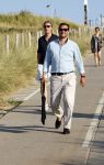 Scheveningen 27 augustus 2024
Afscheids feestje van Mark Rutte bij strandtent Culpepper. Thierry Baudet met zijn beveiliging