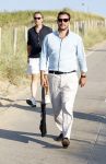 Scheveningen 27 augustus 2024
Afscheids feestje van Mark Rutte bij strandtent Culpepper. Thierry Baudet met zijn beveiliging