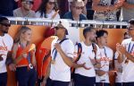 Scheveningen 12 augustus 2024
Aankomst olympische sporters in scheveningen . Humberto Tan presenteert het programma. Worthy de Jong