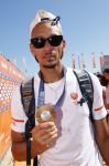 Scheveningen 12 augustus 2024
Aankomst olympische sporters in scheveningen . Humberto Tan presenteert het programma. Worthy de Jong