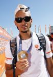 Scheveningen 12 augustus 2024
Aankomst olympische sporters in scheveningen . Humberto Tan presenteert het programma. Worthy de Jong