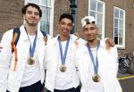 Den Haag 13 augustus 2024
De Olympische sporters die een medaille gehaald hebben worden ontvangen door premier Dick Schoof .