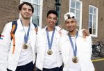 Den Haag 13 augustus 2024
De Olympische sporters die een medaille gehaald hebben worden ontvangen door premier Dick Schoof .