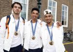 Den Haag 13 augustus 2024
De Olympische sporters die een medaille gehaald hebben worden ontvangen door premier Dick Schoof .