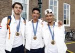 Den Haag 13 augustus 2024
De Olympische sporters die een medaille gehaald hebben worden ontvangen door premier Dick Schoof .