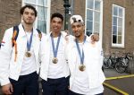 Den Haag 13 augustus 2024
De Olympische sporters die een medaille gehaald hebben worden ontvangen door premier Dick Schoof .