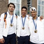 Den Haag 13 augustus 2024
De Olympische sporters die een medaille gehaald hebben worden ontvangen door premier Dick Schoof .