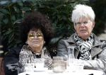 Laren 3 augustus 2025
Ad Visser met zijn vrouw op terras in het centrum van Laren .