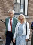 Amsterdam 7 augustus 2025
Herdenkingsdienst Derk Sauer in de westerkerk . Boudewijn Poelman met partner