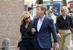 Amsterdam 7 augustus 2025
Herdenkingsdienst Derk Sauer in de westerkerk . Claudia de Breij met broer Dennis de Breij