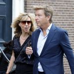 Amsterdam 7 augustus 2025
Herdenkingsdienst Derk Sauer in de westerkerk . Claudia de Breij met broer Dennis de Breij