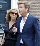 Amsterdam 7 augustus 2025
Herdenkingsdienst Derk Sauer in de westerkerk . Claudia de Breij met broer Dennis de Breij
