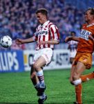 Eindhoven, 29 April 1995 
Kompetitiewedstrijd PSV-Volendam, eindstand 1-1  
Erik Meijer